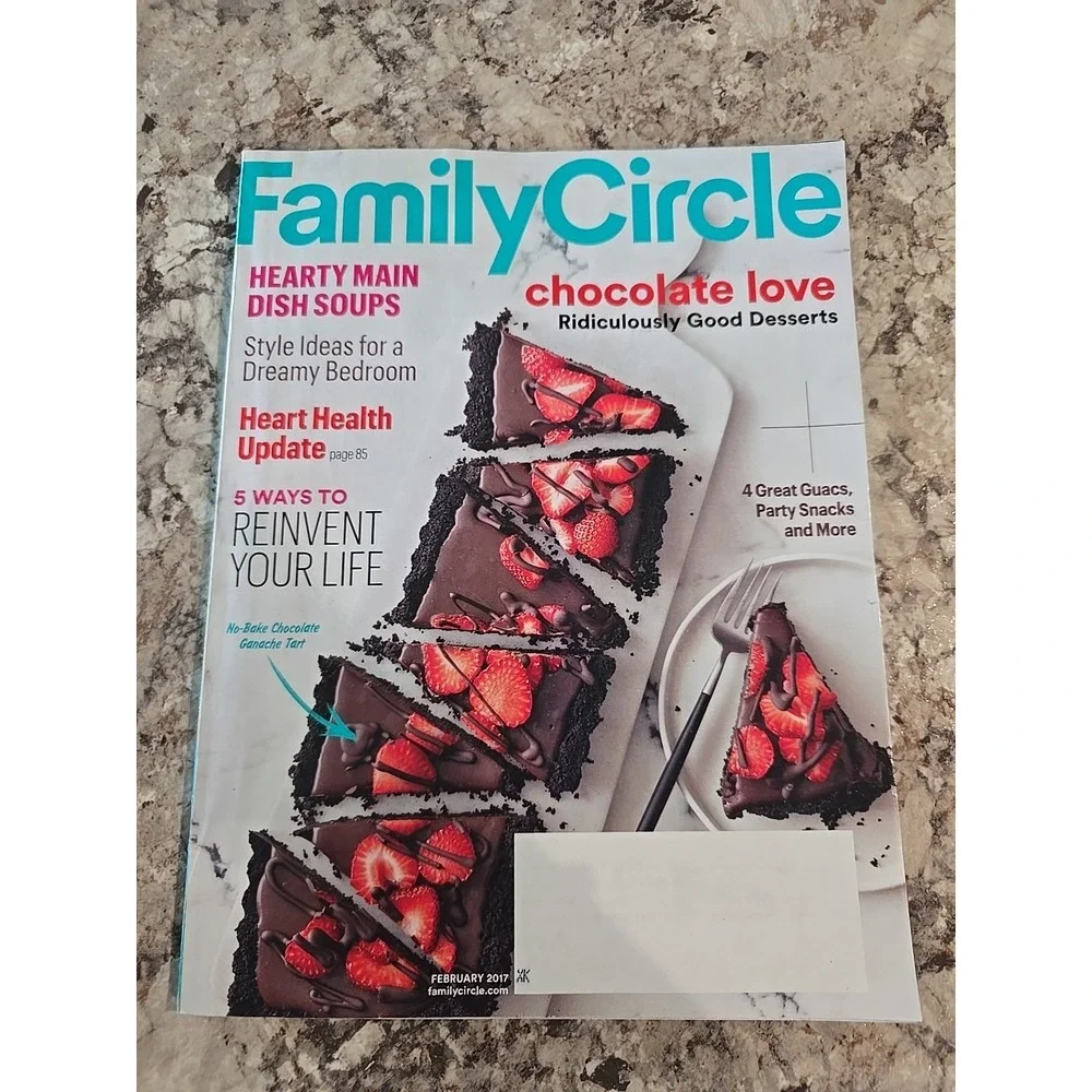Family Circle‎ Magazine February 2017 Chocolate Love